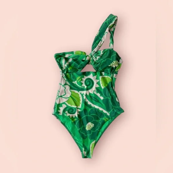 Farm Rio Tropical Groove One Piece Swimsuit Size Extra Large - Picture 2 of 5